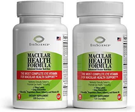 Basic Brands – Macular Health Formula – 120 Capsules – Complete Nutritional Supplement for Eye Health - Contains Lutein, Zeaxanthin, Vitamin C, D, E & B6 - 2-Pack