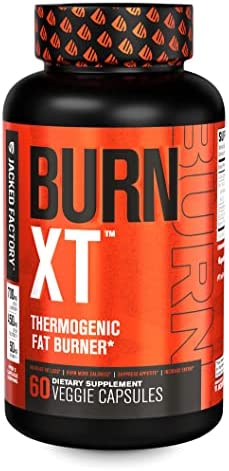 Burn-XT Thermogenic Fat Burner - Weight Loss Supplement, Appetite Suppressant, & Energy Booster - Premium Fat Burning Acetyl L-Carnitine, Green Tea Extract, & More - 60 Natural Veggie Diet Pills