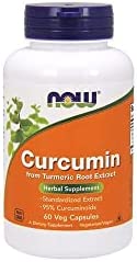 NOW Supplements, Turmeric Curcumin, Derived from Turmeric Root Extract, 95% Curcuminoids, Herbal Supplement, 60 Veg Capsules