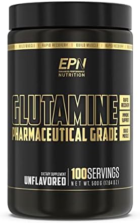 L-Glutamine | Pharmaceutical Grade Glutamine Powder, 100 Servings | Amino Acid Supplement for Building Muscle, Recovery, Gut Health, Digestive & Immune Support for Men & Women - Unflavored