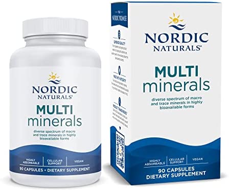 Nordic Naturals Multi Minerals, Unflavored - 90 Capsules - 11 Essential Minerals - Optimal Health & Wellness - Certified Vegan - Non-GMO - 30 Servings