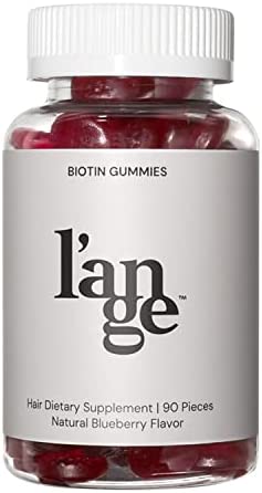 L'ANGE HAIR Growth Vitamin Biotin Gummies | 5000 mcg Biotin-Infused Hair Gummy Vitamin Dietary Supplement | Promotes Hair Health & Growth | Fruit Flavor | Gluten-Free & Vegetarian | 45 Day Supply