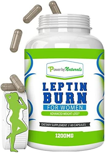 Power By Naturals Leptin Burn Supplements for Women, Metabolism Management & Excess Fat, Raspberry Ketones + African Mango (Irvingia Gabonensis) Seed Extract, Diet Intake That Work Fast, (60 capsules)