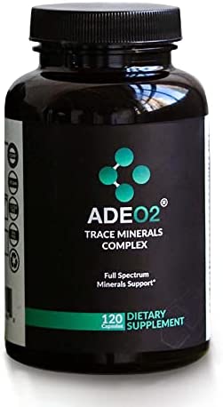 ADEO2 - Premium Blend of 52 Trace Minerals Complex with Essential Minerals in Chelated Form – All Natural and 100% Organic - 120 Capsules - Full Spectrum Ionic Mineral Blend - Safe for Women and Men