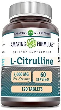 Amazing Formulas L Citrulline 2000mg Per Serving 120 Tablets Supplement | Amino Acid Supplement for Men & Women | Non-GMO | Gluten Free | Made in USA