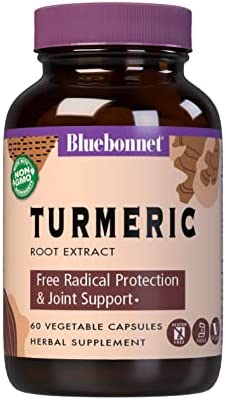 BlueBonnet Turmeric Root Extract Supplement, 60 Count