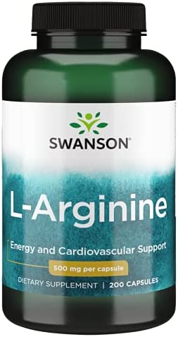 Swanson Amino Acid L-Arginine 500 Milligrams 200 Capsules