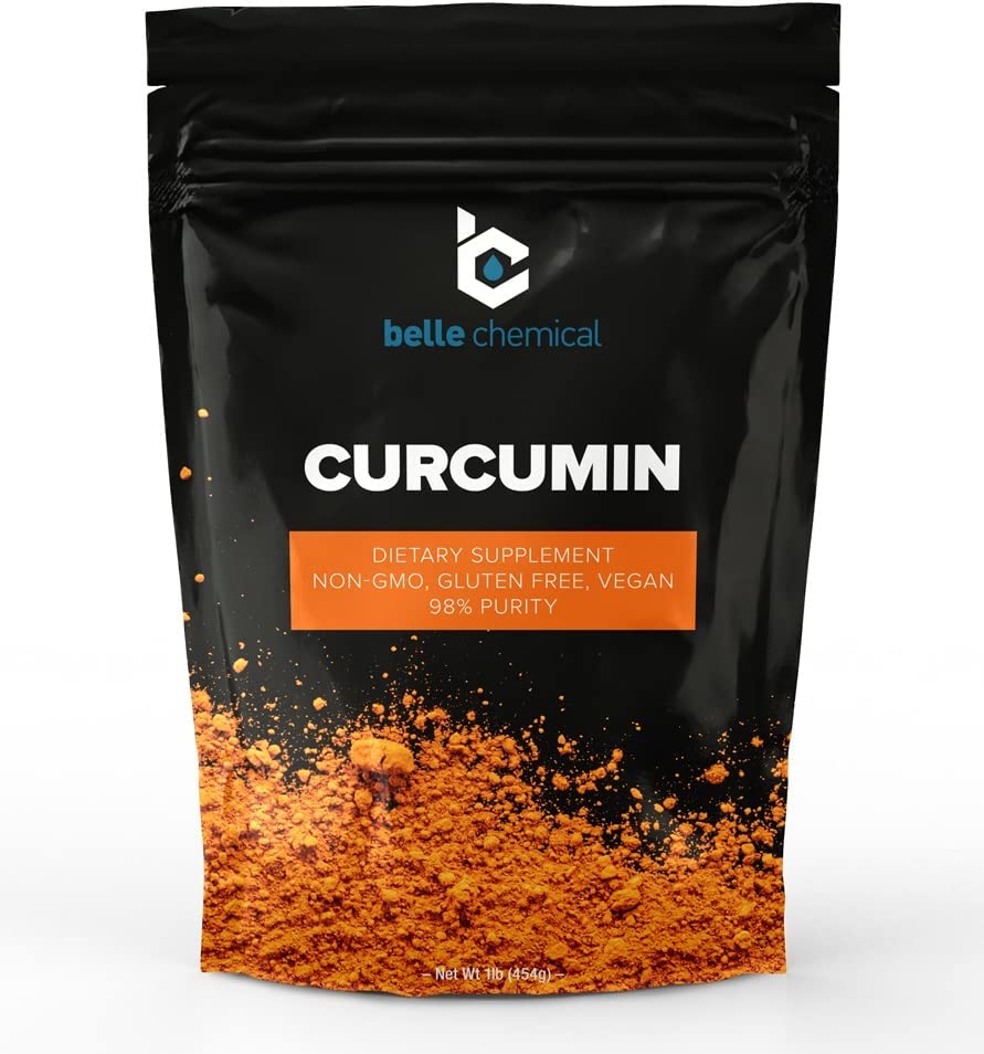 Belle Chemical 98% Pure Curcumin Powder (98% Curcuminoids) (1 Pound)