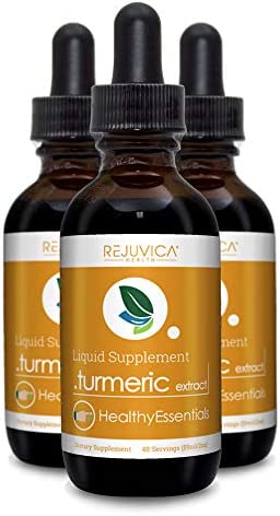 Healthy Essentials Turmeric - Turmeric Root Extract with Natural Curcumin - Liquid Delivery for Better Absorption - Supports Joint Health