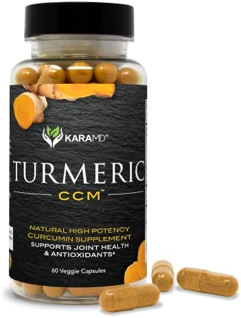 KaraMD Turmeric CCM - Joint Support Supplement with Boswellia & Maximum Turmeric Curcumin - Vegetable Capsules - 30 Servings (60 Capsules)