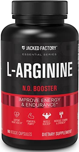 L Arginine (Patented Nitrosigine) 1500mg - Patented Bonded L-Arginine Silicate Nitric Oxide (NO) Booster Pre Workout Supplement for Muscle Growth, Pumps, Vascularity, Energy - 90 Veggie Pills