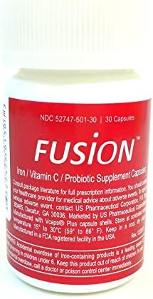 Fusion Iron / Vitamin C / Probiotic Supplement Capsules