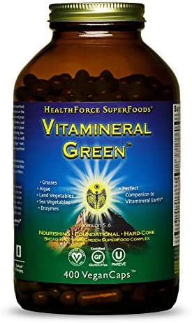 HealthForce SuperFoods Vitamineral Green 400 Count Vegancaps