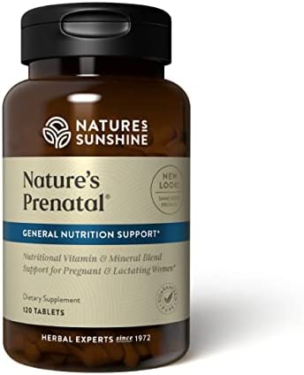 Nature's Sunshine Prenatal, 120 Tablets | Prenatal Vitamin Provides a Combination of Vitamins and Minerals to Support the Nutritional Needs of Both Mother and Child