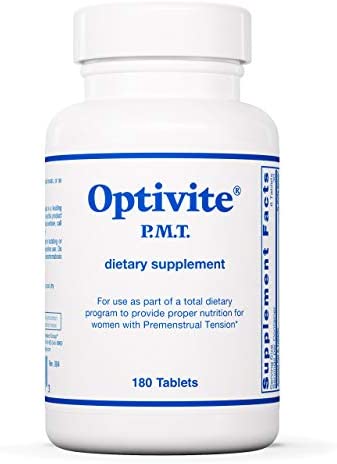 Optimox Optivite PMT - Multivitamin and Multimineral Dietary Supplement for Women with Premenstrual Syndrome (PMS) - With Magnesium, Biotin, Zinc, and Vitamin C and D3 - 180 Tablets