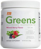 310 Nutrition – Organic Greens Blend Superfood – Protein Powder with Fruit and Vegetables Digestive Enzymes &Probiotics – Dietary Supplement – Delicious Taste – Keto Friendly – Mixed Berry