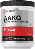 AAKG Powder | Arginine Alpha-Ketoglutarate | 1.1lbs (17.6 oz) | Vegetarian, Non-GMO, & Gluten Free Supplement | by Horbaach