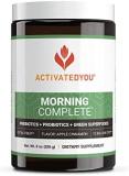 ACTIVATEDYOU Morning Complete Daily Wellness Drink with 10 Billion CFUs, Prebiotics, Probiotics and Green Superfoods, 30 Servings, Apple Cinnamon Flavor