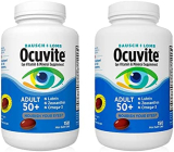 Adult 50 + Eye Vitamin & Mineral Supplement , Contains Lutein & Zeaxanthin,Zinc, Vitamins C, D,E, Omega-3,Copper ,150 Softgels (2 Pack)