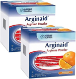 Arginaid Arginine Powder Drink Mix, Orange – Nutritional Needs for Wound Care – 0.32 OZ Packets (14 CT/Pack) (Pack of 2)