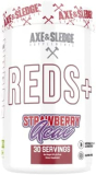 Axe & Sledge Reds+ Superfood Powder, Antioxidants, Digestive Enzymes, Probiotics, Prebiotics, 30 Servings (Strawberry Acai)