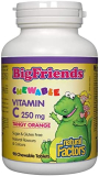 BigFriends by Natural Factors, Chewable Vitamin C 250 mg, Support for Healthy Bones, Teeth and Cartilage, Tangy Orange, 90 tablets (90 servings)