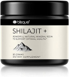 Blisque – Pure Himalayan Shilajit Resin Supplement | Authentic, Natural, and Organic | For Detox, Cleanse, Immune Support, Brain Booster and Energy | Contains Fulvic Acid and Trace Minerals | 60 Grams