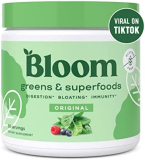 Bloom Nutrition Green Superfood | Super Greens Powder Juice & Smoothie Mix | Complete Whole Foods (Organic Spirulina, Chlorella, Wheat Grass), Probiotics, Digestive Enzymes, & Antioxidants (Original)