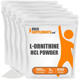 BulkSupplements.com L-Ornithine HCl Powder – L-Ornithine Hydrochloride – L Ornithine Powder – Amino Acids Supplement – 1000mg of Ornithine HCl per Serving, 5000 Servings (5 Kilograms – 11 lbs)