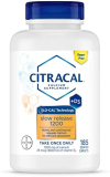 CITRACAL Slow Release 1200, 1200 mg Calcium Citrate and Calcium Carbonate Blend with 1000 IU Vitamin D3, Bone Health Supplement for Adults, Once Daily Caplets, 185 Count