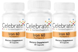 Celebrate Vitamins – Iron+C 60 mg Capsule – 90 Count