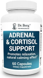 Dr. Berg Adrenal & Cortisol Capsules – Adrenal Supplement & Cortisol Manager – Mood, Focus, Relaxation and Stress Support – Adrenal Fatigue Supplements w/ Ashwagandha Extracts – 60 Capsules Solo