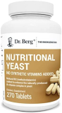 Dr. Berg’s Nutritional Yeast Tablets – Natural B12 Added – All 8 B Vitamin Complex – No Gluten Non-GMO No Synthetics – 270 Vegan Tablets Dietary Supplements