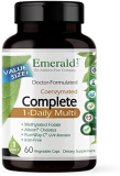 Emerald Labs Complete 1-Daily Multi – Multivitamin with Coenzymes, Methylated Folate, and Amino Acids to Support Healthy Heart, Strong Bones, Immune Health, and Vision – 60 Vegetable Capsules