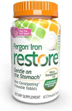 Fergon Iron Restore Chewable Tablets – Gentle on Stomach, Non-Constipating – 27mg Iron for Energy Support – 60 Tablets