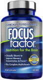 Focus Factor Brain Supplement Multivitamin Improve Memory and Clarity Boost Concentration Neuro Energy Learning Reasoning for Men and Women 180 Tablets