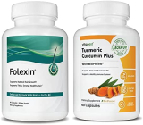 Folexin Hair Growth Support & VitaPost Turmeric Curcumin Plus Supplement Bundle | Support Natural Hair Growth and a Healthy Immune System with Folexin & Turmeric Curcumin Plus