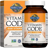 Garden of Life Vitamin C – Vitamin Code Raw Vitamin C – 120 Vegan Capsules, 500mg Whole Food Vitamin C with Bioflavonoids, Fruits & Veggies, Probiotics, Gluten Free Vitamin C Supplements for Adults