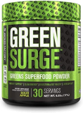 Green Surge Green Superfood Powder Supplement – Keto Friendly Greens Drink w/Spirulina, Wheat & Barley Grass, Organic Greens – Green Tea Extract, Probiotics & Digestive Enzymes – Sour Apple – 30sv