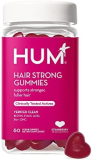 HUM Hair Strong – Daily Gummies with Biotin to Improve Hair Growth – Fo Ti, Folic Acid, Zinc, Vitamin B12 & PABA to Support Healthy Hair, Skin and Nails (60 Vegan Gummies)