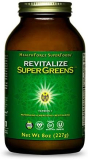 HealthForce SuperFoods Revitalize SuperGreens – 8 oz Powder – Natural Green Superfood Complex with Antioxidants – Supports Healthy Inflammatory Response – 30 Servings