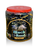 Herboganic 150-Piece Black Seed Candy Jar – Delicious and Nutritious Black Seed Supplements in 6 Unique Flavors: Mint, Honey, Honey Lemon, Cinnamon, Ginger, and Moringa