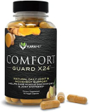 KaraMD Comfort Guard X24 – Natural Joint Support Supplement – with Turmeric Curcumin, Boswellia & Ginger – Vegetable Capsules – 30 Servings (90 Capsules)