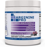 L-ARGININE PRO, L-arginine Supplement – 5,500mg of L-arginine Plus 1,100mg L-Citrulline, Powder (Grapeberry / 1 Jar)