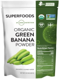 MRM Nutrition Organic Green Banana Powder | Superfoods | High-Fiber | Flour Alternative | Prebiotic Fiber | 40 Servings