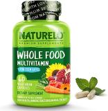 NATURELO Whole Food Multivitamin for Teenage Boys – Vitamins and Minerals Supplement for Active Kids – with Plant Extracts – Non-GMO – Vegan & Vegetarian – 60 Capsules