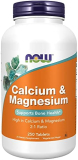 NOW Supplements, Calcium & Magnesium 2:1 Ratio, High Potency, Supports Bone Health*, 250 Tablets