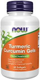 NOW Supplements, Tumeric Curcumin (Curcuma longa) Gels, Standardized Extract, Herbal Supplement with 95% Curcuminoids, 60 Softgels