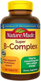 Nature Made Super B Complex + Vitamin C Tablets,